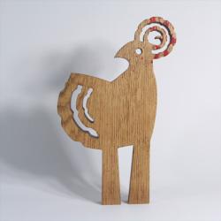 dekoracja z drewna,kura - Inne - Wyposażenie wnętrz