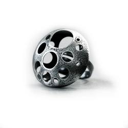 srebro 925,regulowany pierścionek,inustrialny - Pierścionki - Biżuteria